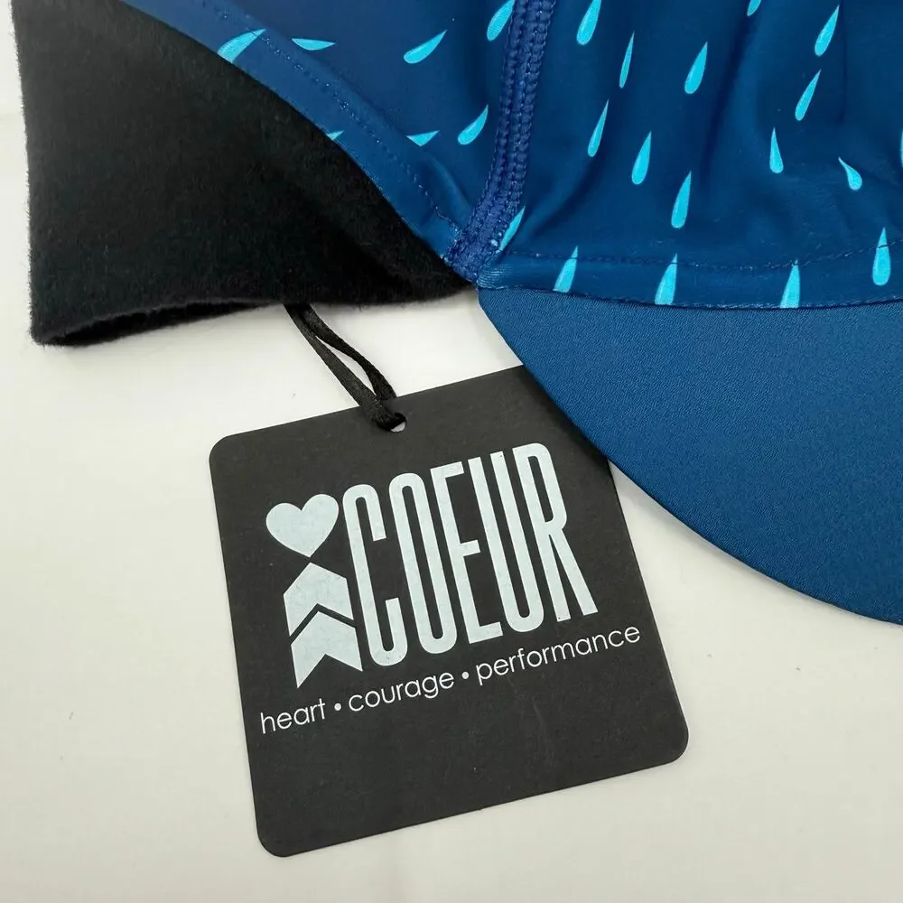 Coeur Thermal Cycling Cap One Size NWT Puddles Raindrop Hat Triathlon Sports NWT
